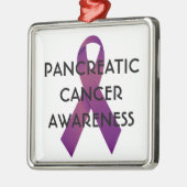 Bauchspeicheldrüsenkrebs Silbernes Ornament (Links)