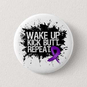Bauchspeicheldrüsenkrebs Wecke Kick-Hintern wieder Button