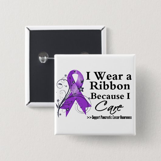 Bauchspeicheldrüsenkrebs wegen meiner Vorsorge Button (Vorne & Hinten)