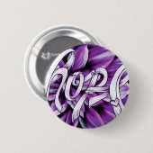 Bauchspeicheldrüsenkrebsblumenhoffnungsprodukte Button (Vorne & Hinten)