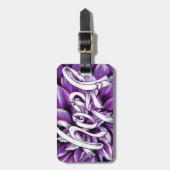 Bauchspeicheldrüsenkrebsblumenhoffnungsprodukte Gepäckanhänger (Vorderseite vertikal)