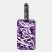 Bauchspeicheldrüsenkrebsblumenhoffnungsprodukte Gepäckanhänger (Rückseite vertikal)