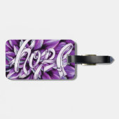 Bauchspeicheldrüsenkrebsblumenhoffnungsprodukte Gepäckanhänger (Rückseite horizontal)