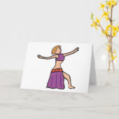 Bauchtanz Karte (Gelbe Blume)