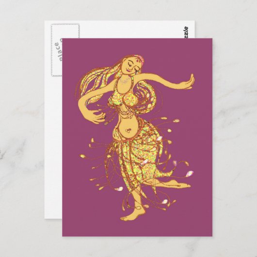 Bauchtanz Postkarte (Vorne/Hinten)