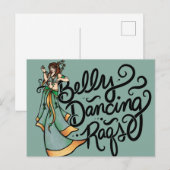 Bauchtanz Raqs Bauchtänzerin Postkarte (Vorne/Hinten)