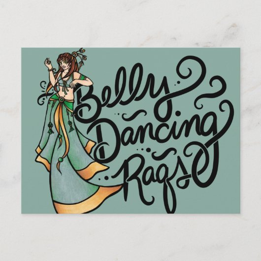 Bauchtanz Raqs Bauchtänzerin Postkarte (Vorderseite)