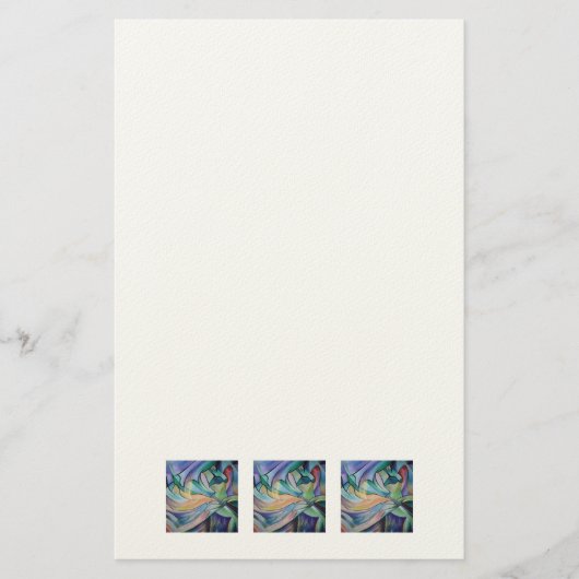 Bauchtänzer aus dem Nahen Osten mit Pastelschleier Briefpapier (Vorderseite)