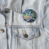 Bauchtänzer aus dem Nahen Osten mit Pastelschleier Button (Beispiel)