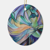 Bauchtänzer aus dem Nahen Osten mit Pastelschleier Keramikornament (Links)