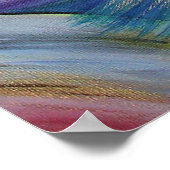 Bauchtänzer aus dem Nahen Osten mit Pastelschleier Poster (Ecke)