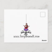 Bauchtänzerin Danke Postkarte (Rückseite)