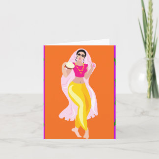Bauchtänzerin Feiertagskarte