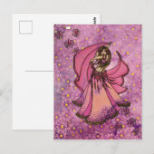 Bauchtänzerin Göttin Postkarte (Vorne/Hinten)