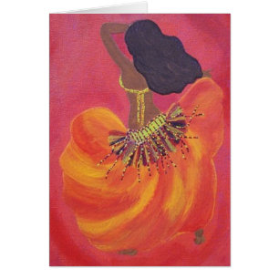 Bauchtänzerin-Karte