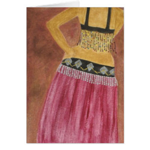 Bauchtänzerin-Karte