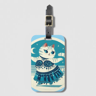 Bauchtänzerin Katze Gepäckanhänger