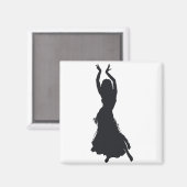 Bauchtanzmagnet Magnet (Vorderseite/Rückseite)