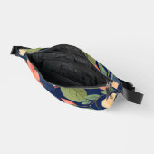 Bauchtasche Navy Pfirsich Rosa Blumen Botanisch (Offen)