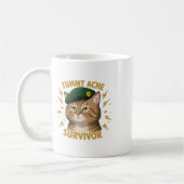 Bauchweh-Überlebender-Aufkleber Kaffeetasse (Links)