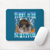 Bauchweh-Überlebender Hamster Meme Lustiger Spruch Mousepad (Mit Mouse)