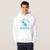 Bauchweh-Überlebender Lustig Hoodie (Vorne ganz)