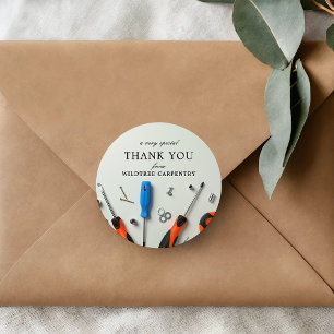 Baucluster   Ein besonderer Dank Runder Aufkleber