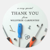 Baucluster | Ein besonderer Dank Runder Aufkleber (Vorderseite)