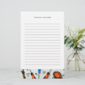 Baucluster | Liniert Briefpapier (Stehend Vorderseite)