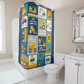 Baudecke, Baugeschenke Duschvorhang (Beispiel)