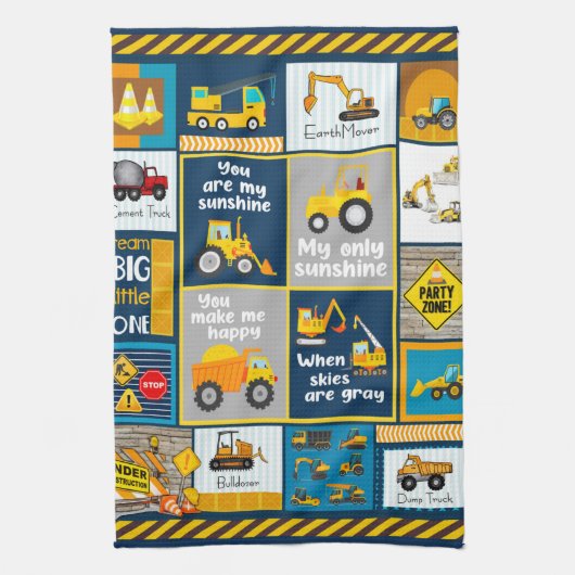 Baudecke, Baugeschenke Geschirrtuch (Vertikal)