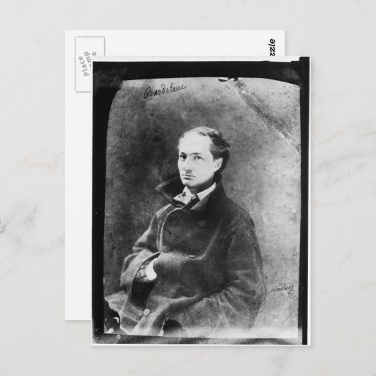 Baudelaire Postkarte (Vorne/Hinten)