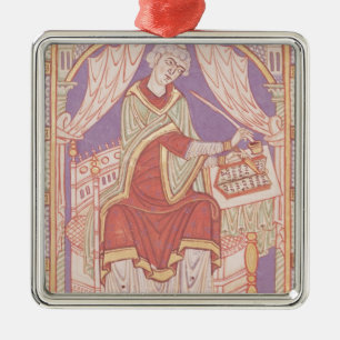 Baudemond Schreiben Silbernes Ornament