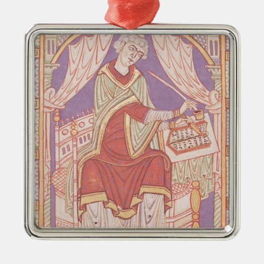 Baudemond Schreiben Silbernes Ornament (Vorne)