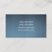 Baudienstkarte Visitenkarte (Rückseite)