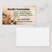 Baudienstkarte Visitenkarte (Vorne/Hinten)