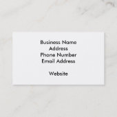 Baudienstkarte Visitenkarte (Rückseite)