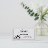 Baudienstkarten Visitenkarte (Stehend Vorderseite)