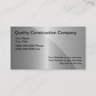 Baudienstkarten Visitenkarte