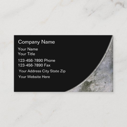 Baudienstkarten Visitenkarte (Vorderseite)