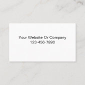 Baudienstkarten Visitenkarte (Rückseite)