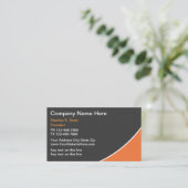 Baudienstkarten Visitenkarte (Stehend Vorderseite)