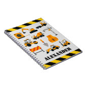 BauDigger Kids Personalisiertes Notebook Notizblock (Rechte Seite)