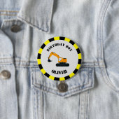 BauDiggers Birthday Boy Abzeichen Button (Beispiel)