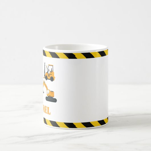 BauDiggers Boys personalisierte Mug Kaffeetasse (Mittel)