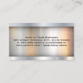 Baudozer | Metallisch Visitenkarte (Rückseite)