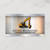Baudozer | Metallisch Visitenkarte (Vorderseite)