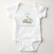 Baudump Truck Soft Green Blue Boy Name