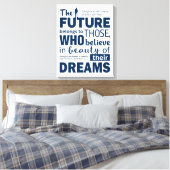 Baue deine eigenen Träume! Motivierend Anführungsz Leinwanddruck (Insitu (Schlafzimmer))