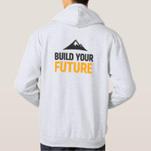 Baue Deine Zukunft Minimalist Motivations Hoodie